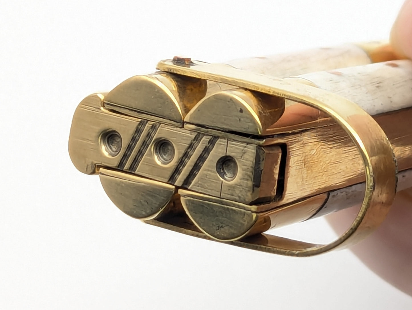 Minion II White Bone FHM Balisong Bottle Opener