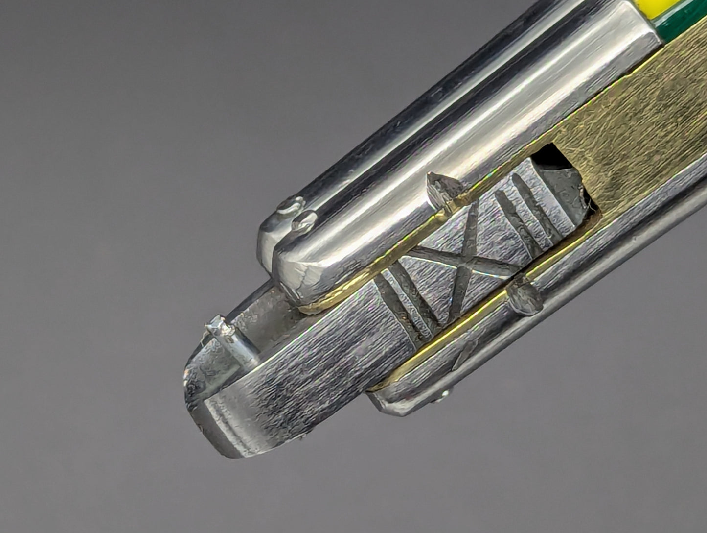 29cm 256g FIESTA STRAIGHT RAZOR FHM BALISONG YELLOW/ RED