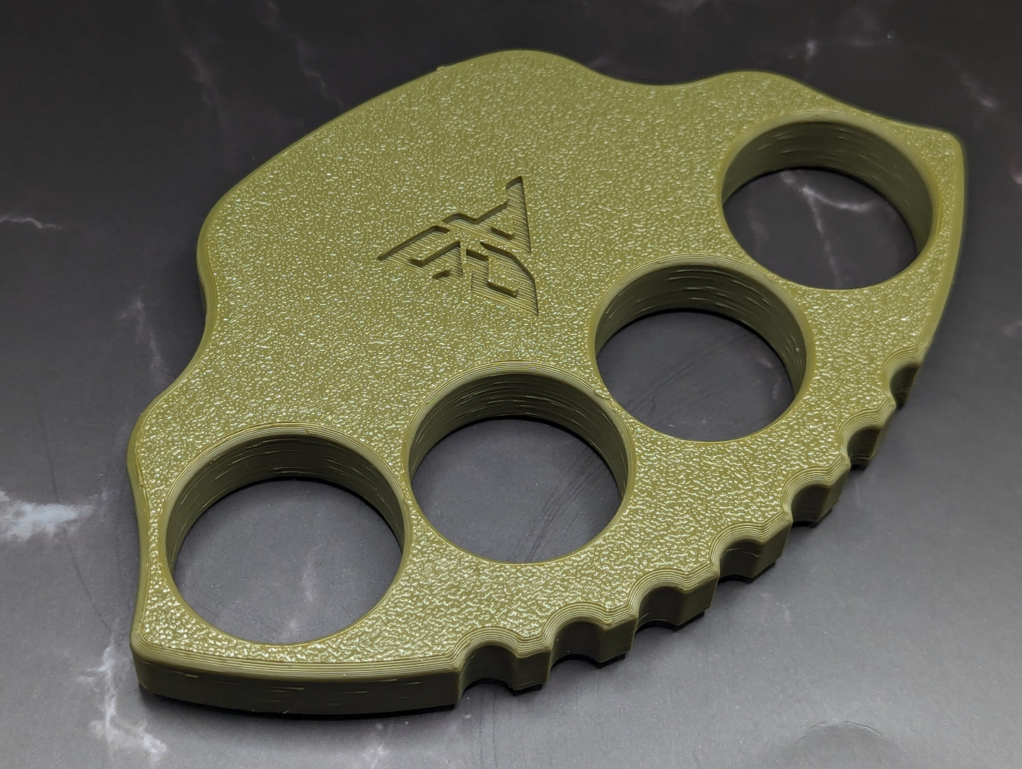 NPE 1/2" A.R.S. KNIVES 3D PRINTED TITAN KNUCKLE DUSTER GRN