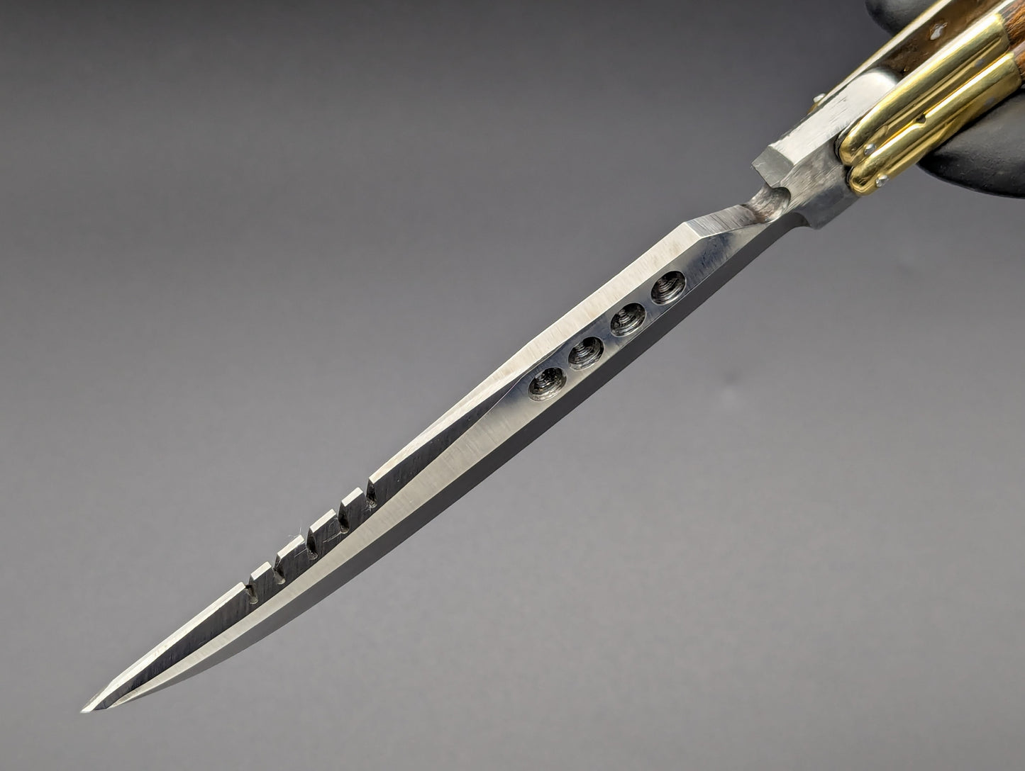 11" FHM Philippines Handmade Slim Narra Wood Balisong Rambo Bottle Opener