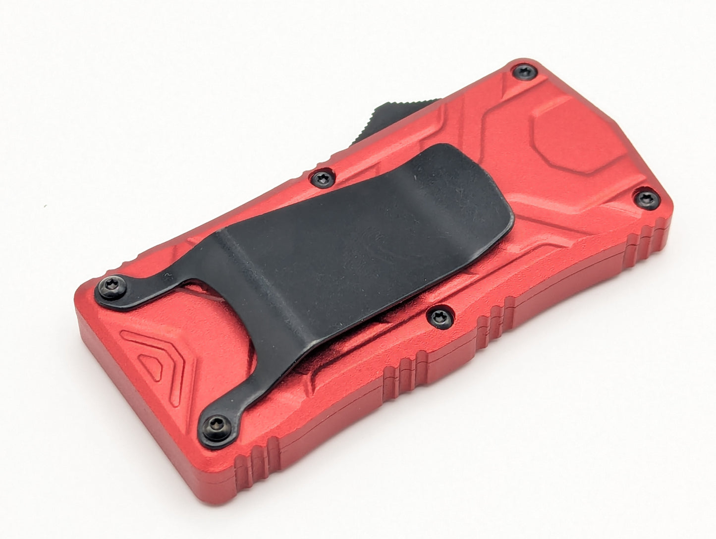 Red Molded Aluminum D/A Box Cutter OTF Knife