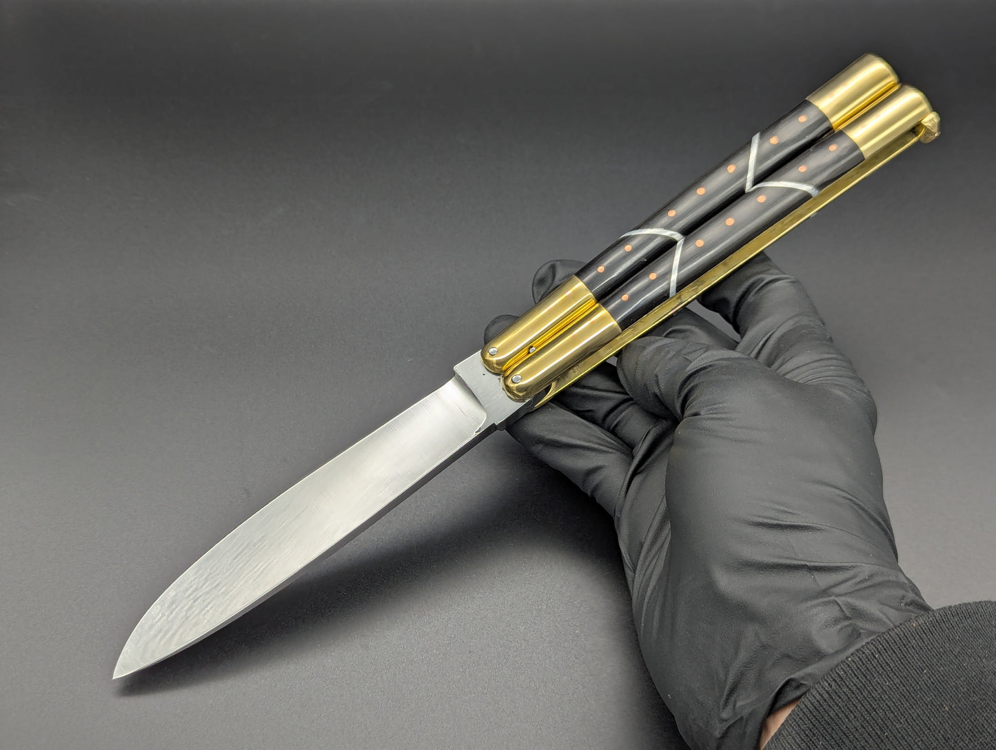 11" ABEST CUSTOM CARABAO HORN FHM BALISONG #2