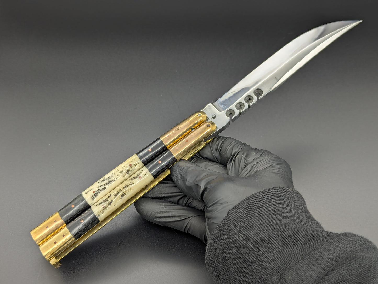 11" SPECIAL HEAVY TRIPLE STACK FHM BALI KNIFE RAMBO CLIP