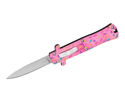 PINK SPRINKLE D/A CALI LEGAL OTF KNIFE