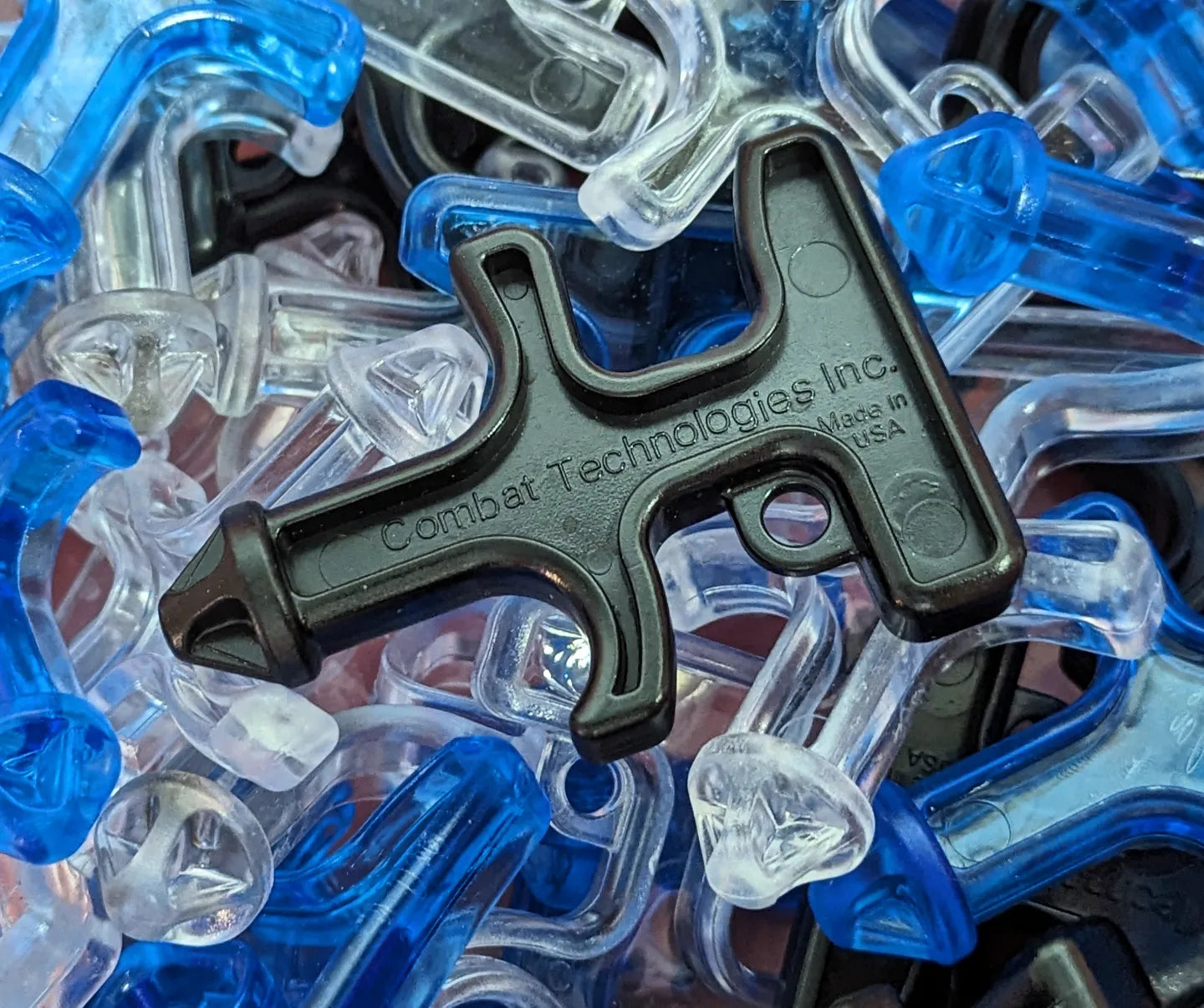 CLEAR COMBAT TECHNOLOGIES IMPACT PLASTIC SELF DEFENSE KEYRINGS