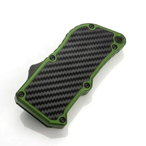 Green Carbon Fiber D/A Box Cutter OTF Knife