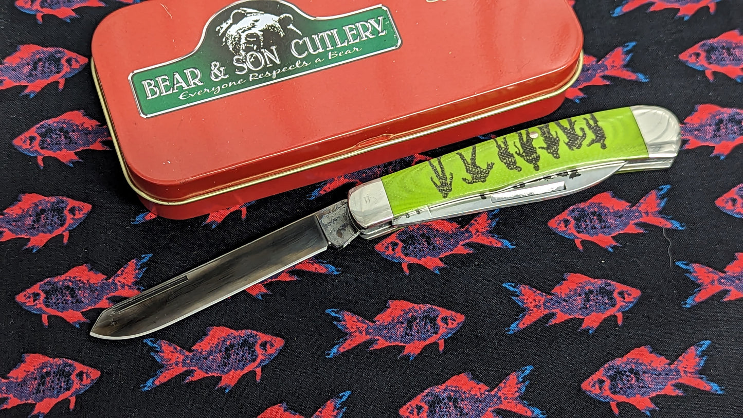 2013 BEAR & SON CUTLERY/ RED HILL EXCLUSIVE CUSTOM 25 PC LTD EDITION "ZOMBIE SPIKE"