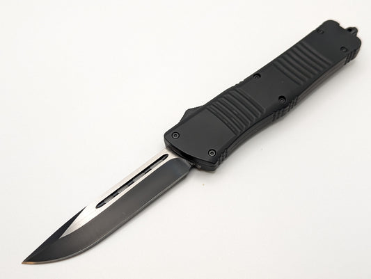 9.5" XL BK TACTICAL SINGLE EDGE OTF KNIFE