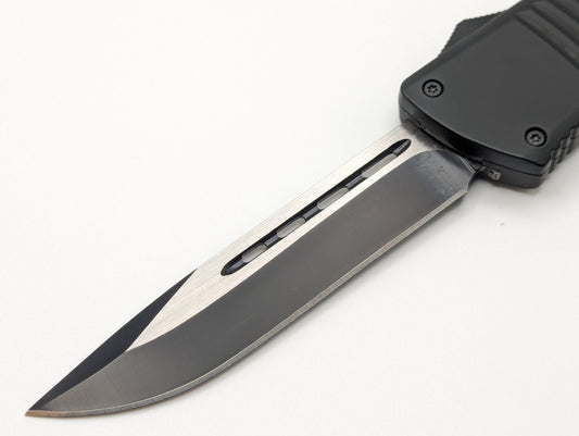 9.5" XL BK TACTICAL SINGLE EDGE OTF KNIFE