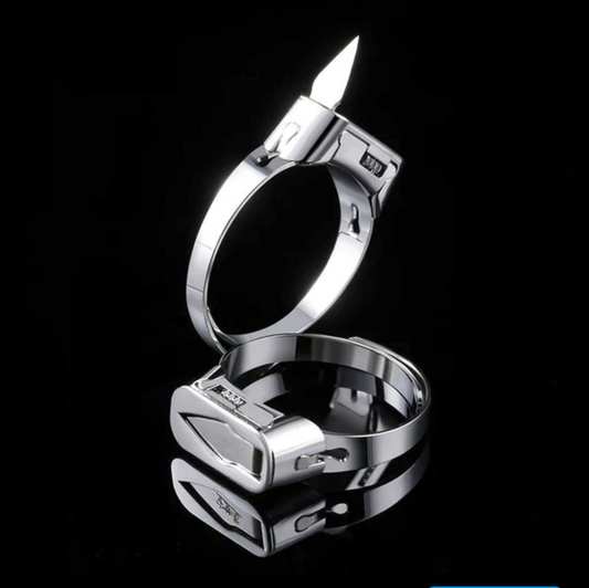 AUTOMATIC BLADE SELF DEFENSE RING