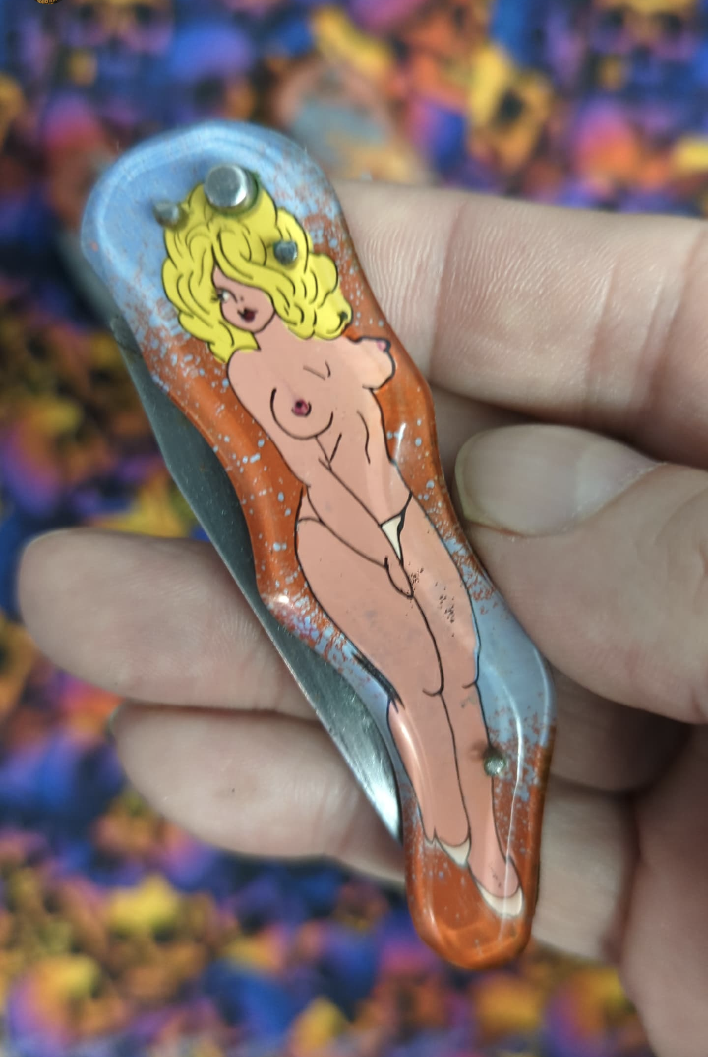 Vintage Russian Prison Made Pinup Knife