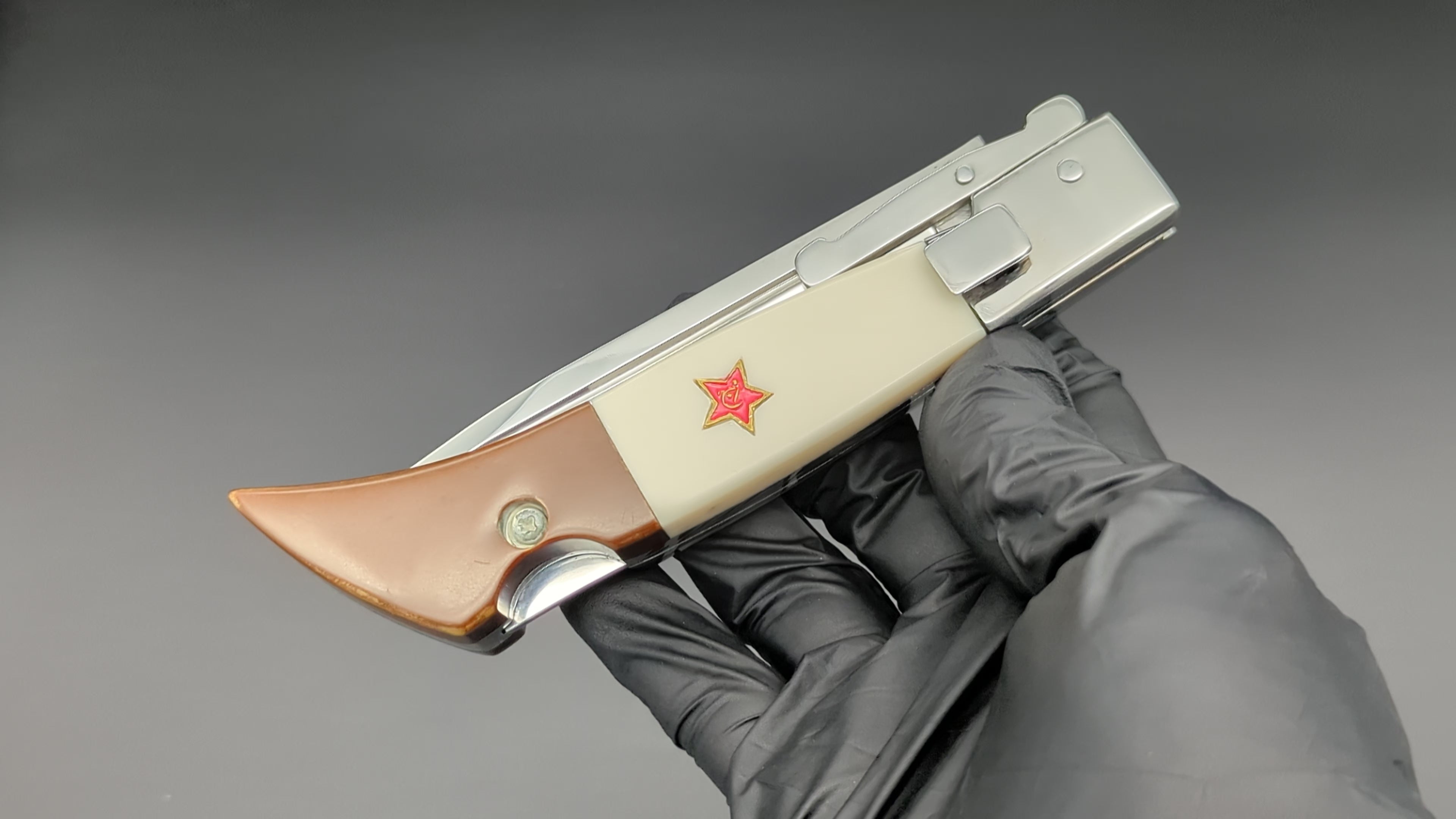 Russian NKVD FINK Handmade Swinguard Switchblade Knife – LIGHTNING