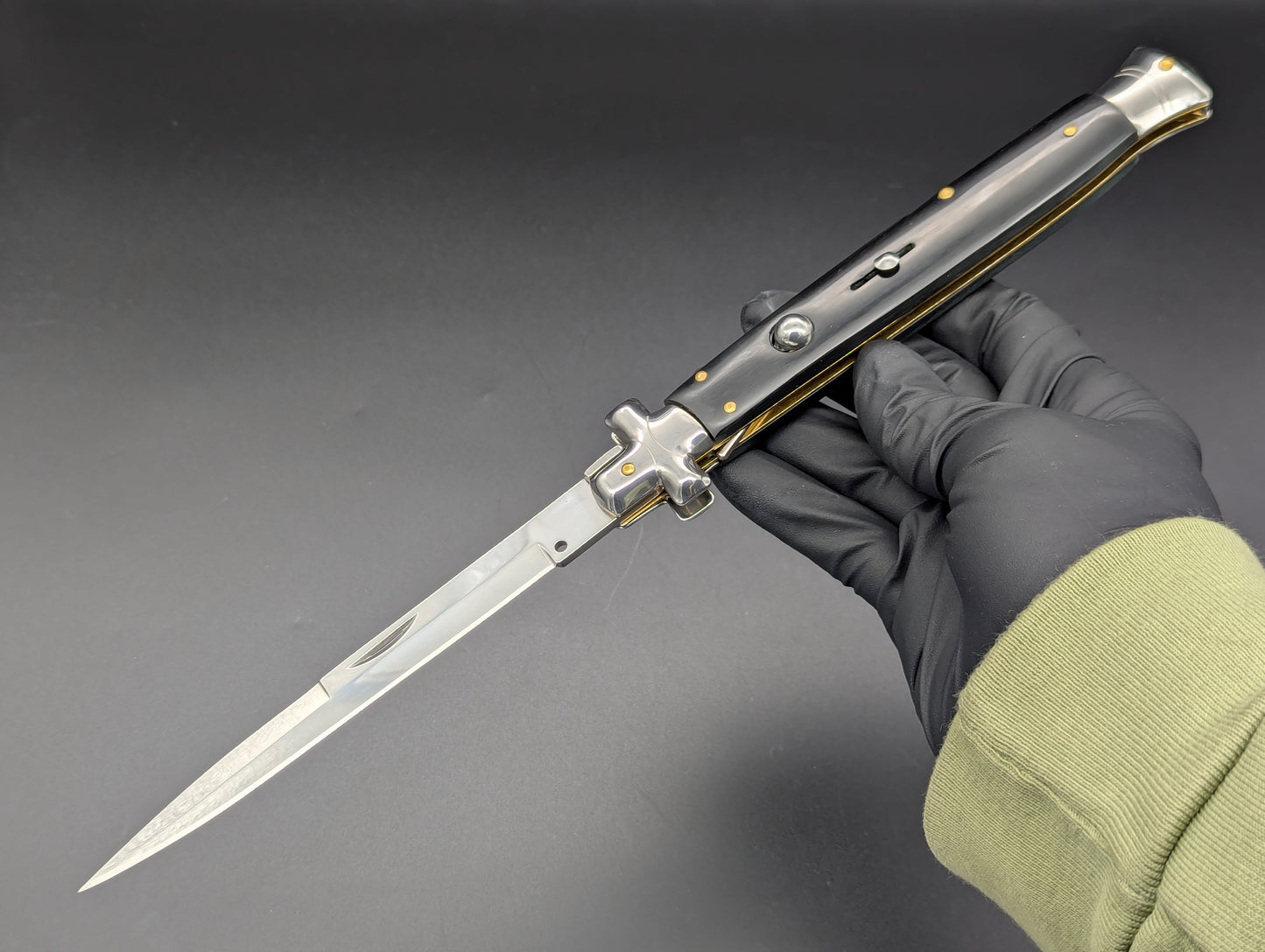 13" BLACK COMPOSITE MALTESE ITALIAN STYLE STYLE