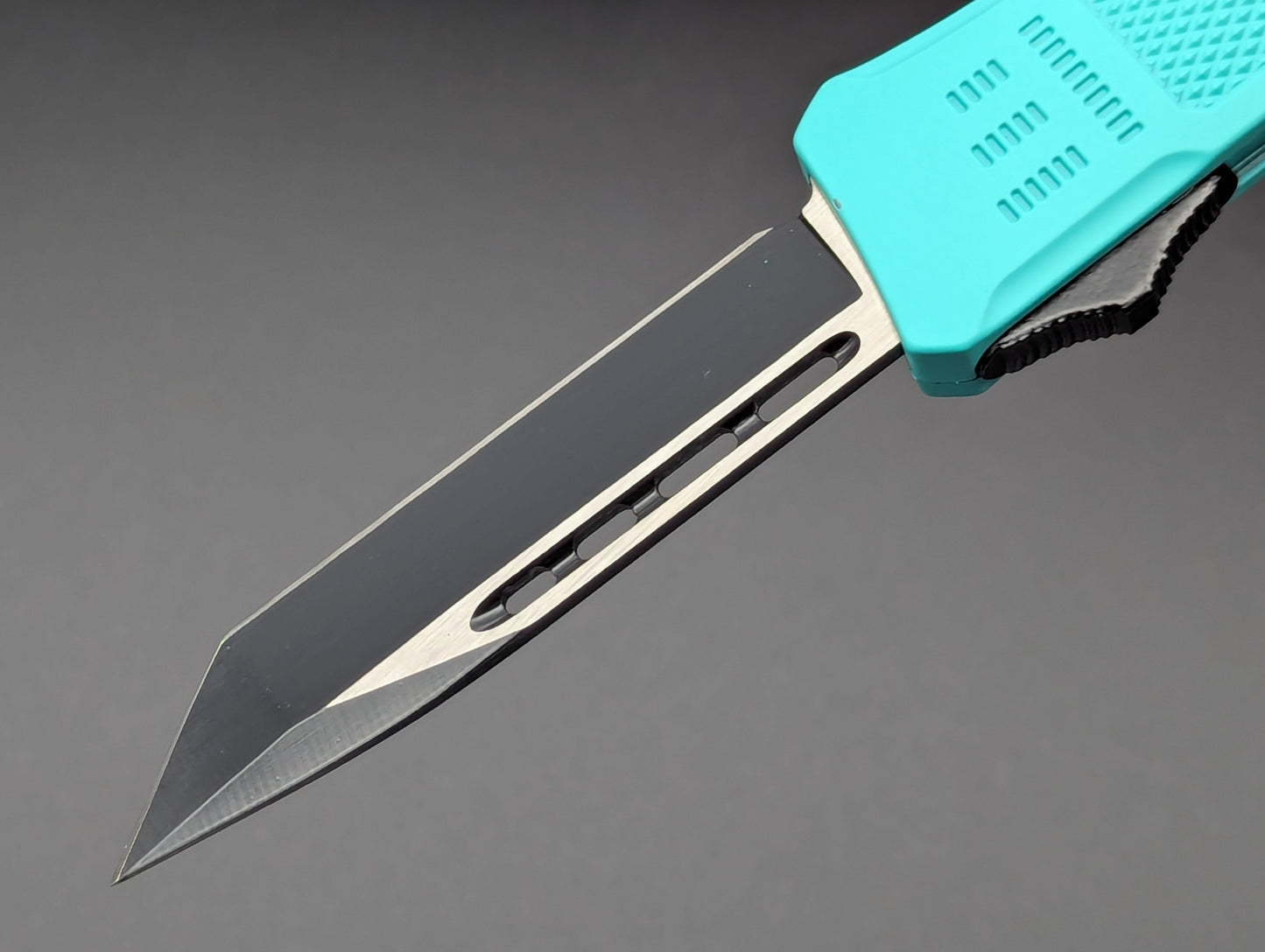 8.25" TEAL CQC D/A TACTICAL OTF AUTOMATIC KNIFE