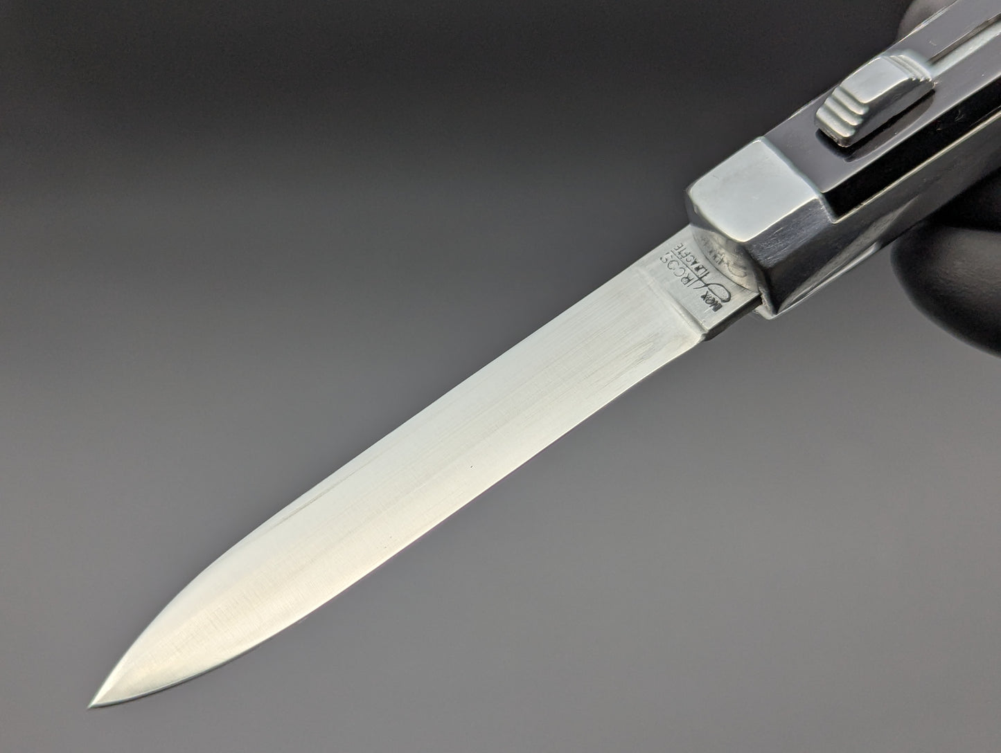 ANTIQUE SPANISH DUAL ACTION OTF KNIFE RARE STAMP
