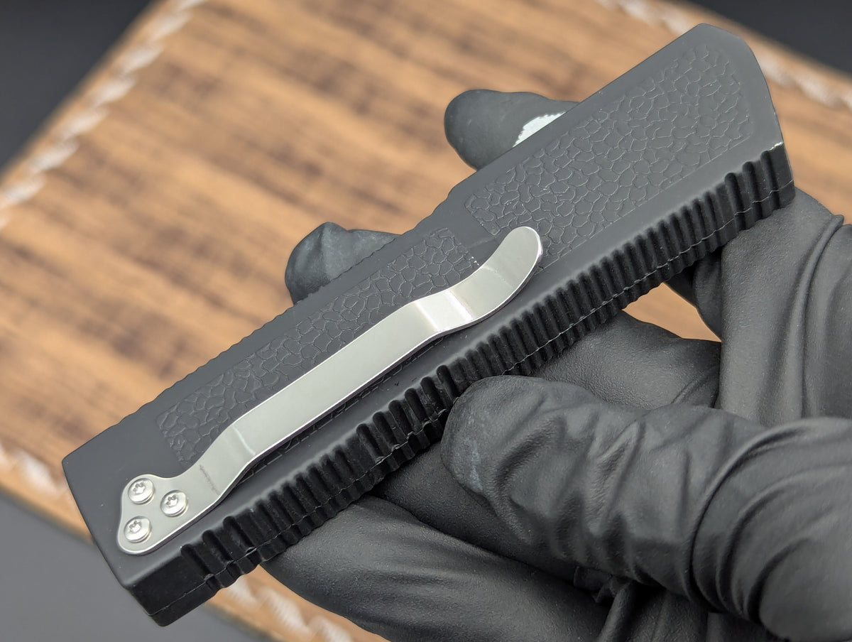 BLACK LIGHTNING 2.0 D/A OTF KNIFE DROP POINT PLAIN