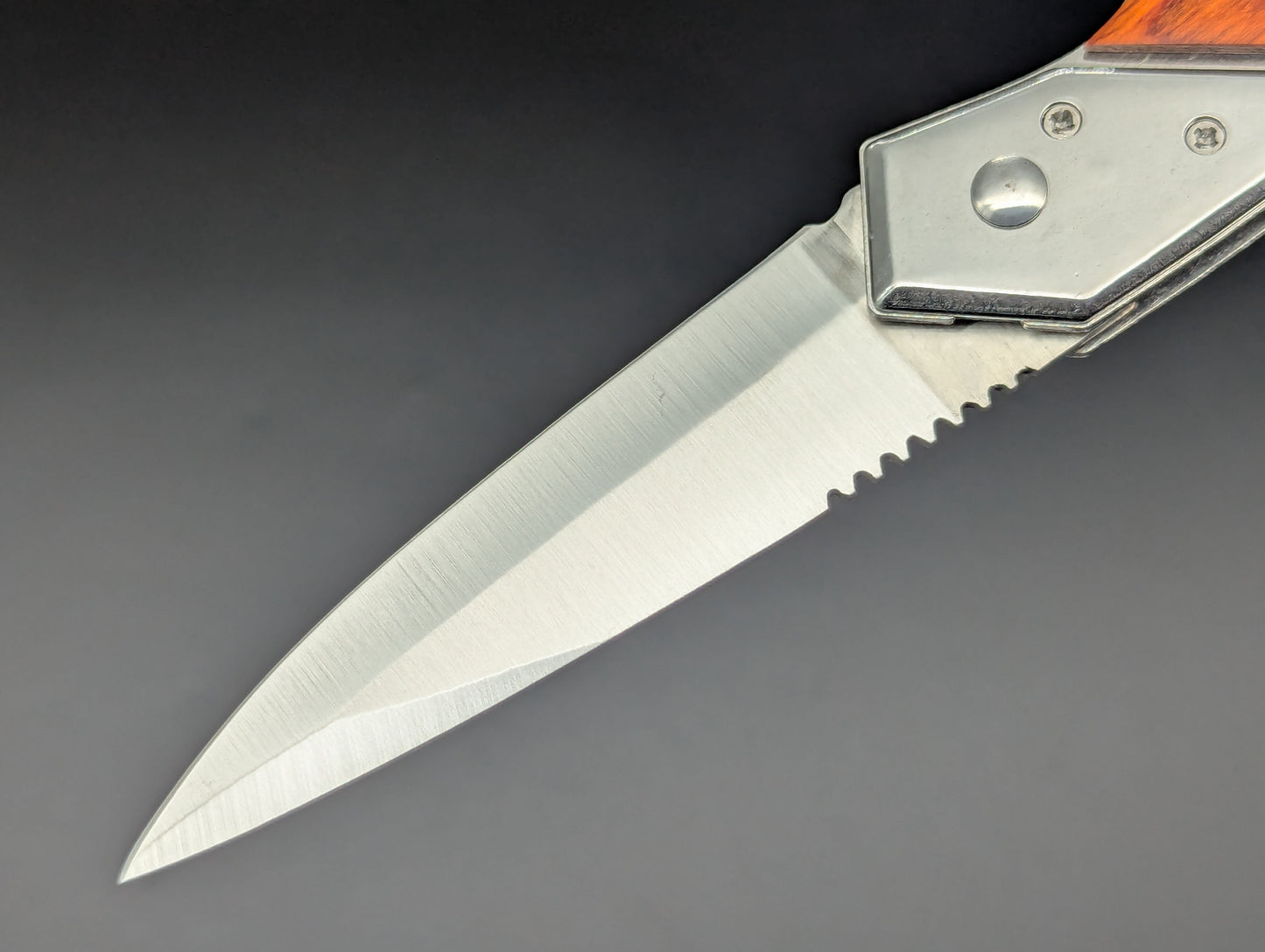 9.25"XL ROSEWOOD HAWK AUTOMATIC OPENING KNIFE