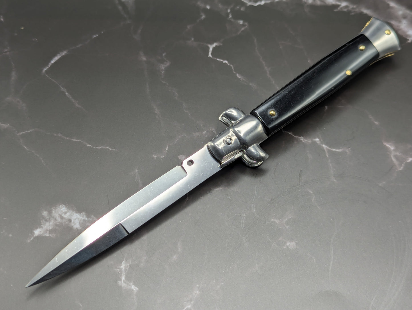 9" Frank Beltrame Black Composite Italian Stiletto Bayonet