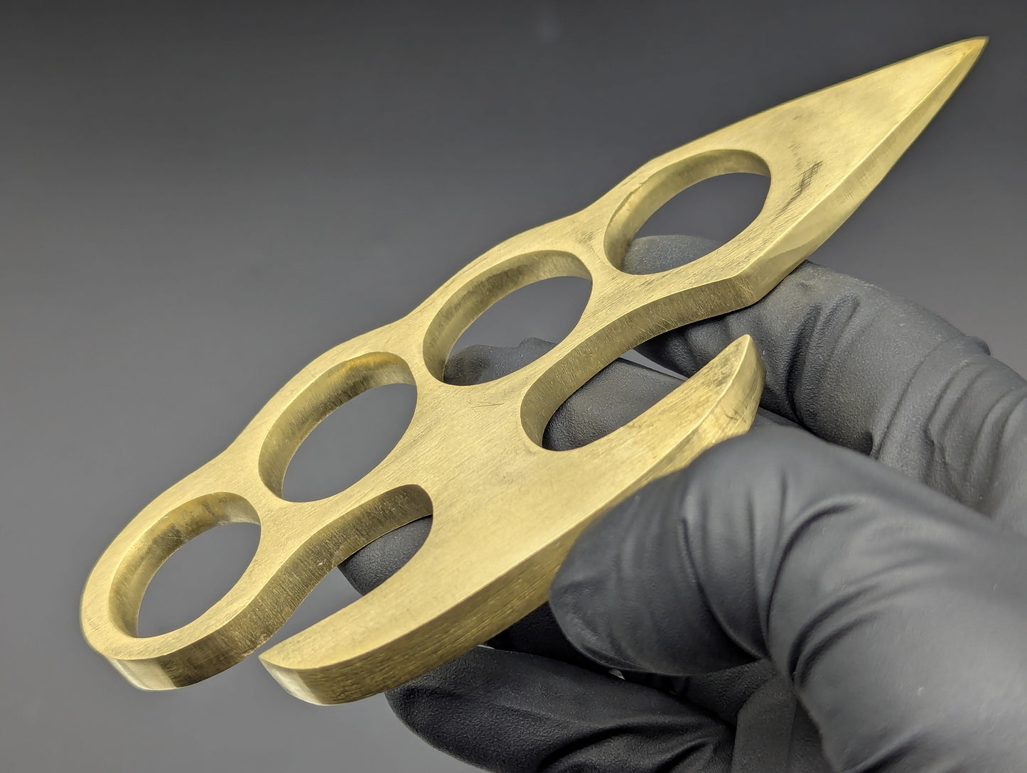5TH ACE LINCOLN STYLE SOLID BRASS STOCK KNUCKLE DUSTER