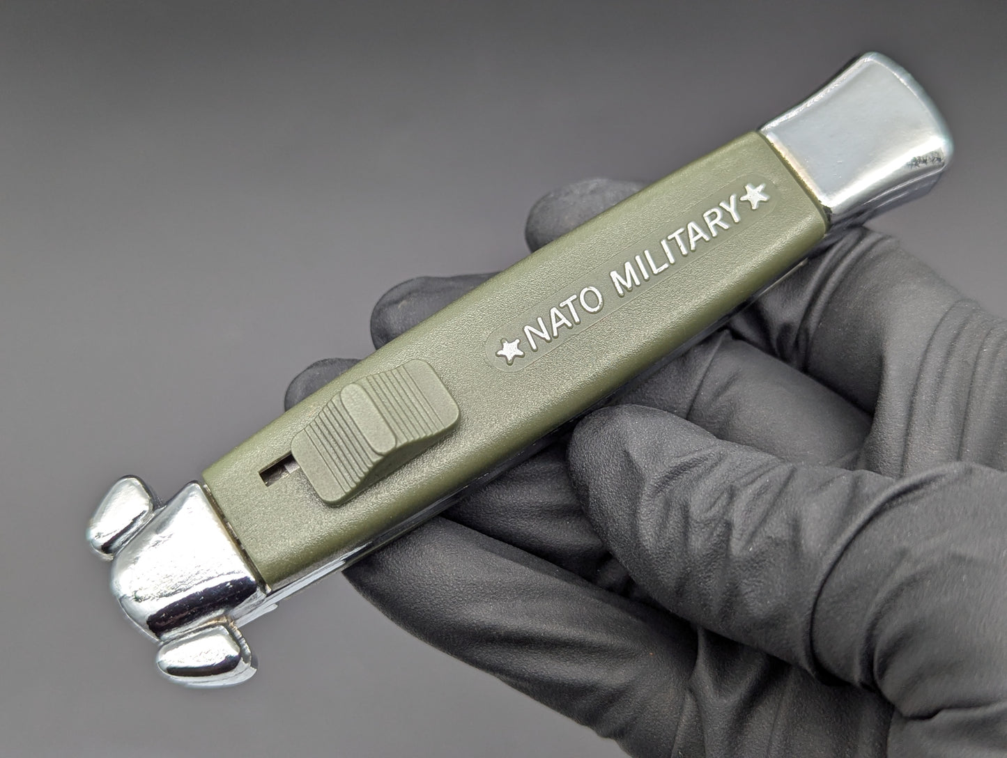 RARE NOS VINTAGE 80's TAIWAN GREEN NATO MILITARY OTF KNIFE