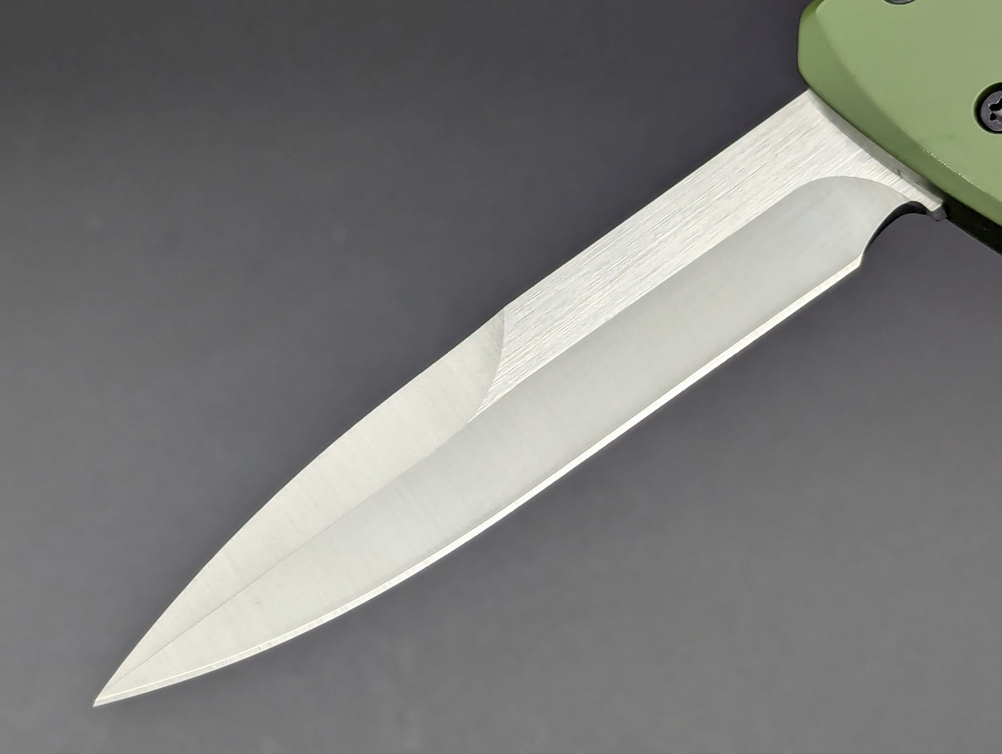 GREEN SFK GLASS BREAKER D/A OTF KNIFE BAYONET