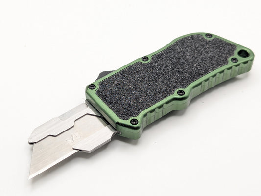 Green D/A Box Cutter OTF Knife