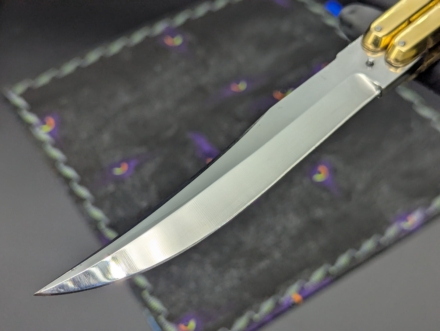 11" Clip Point Brass Batangas Philippines Handmade Balisong