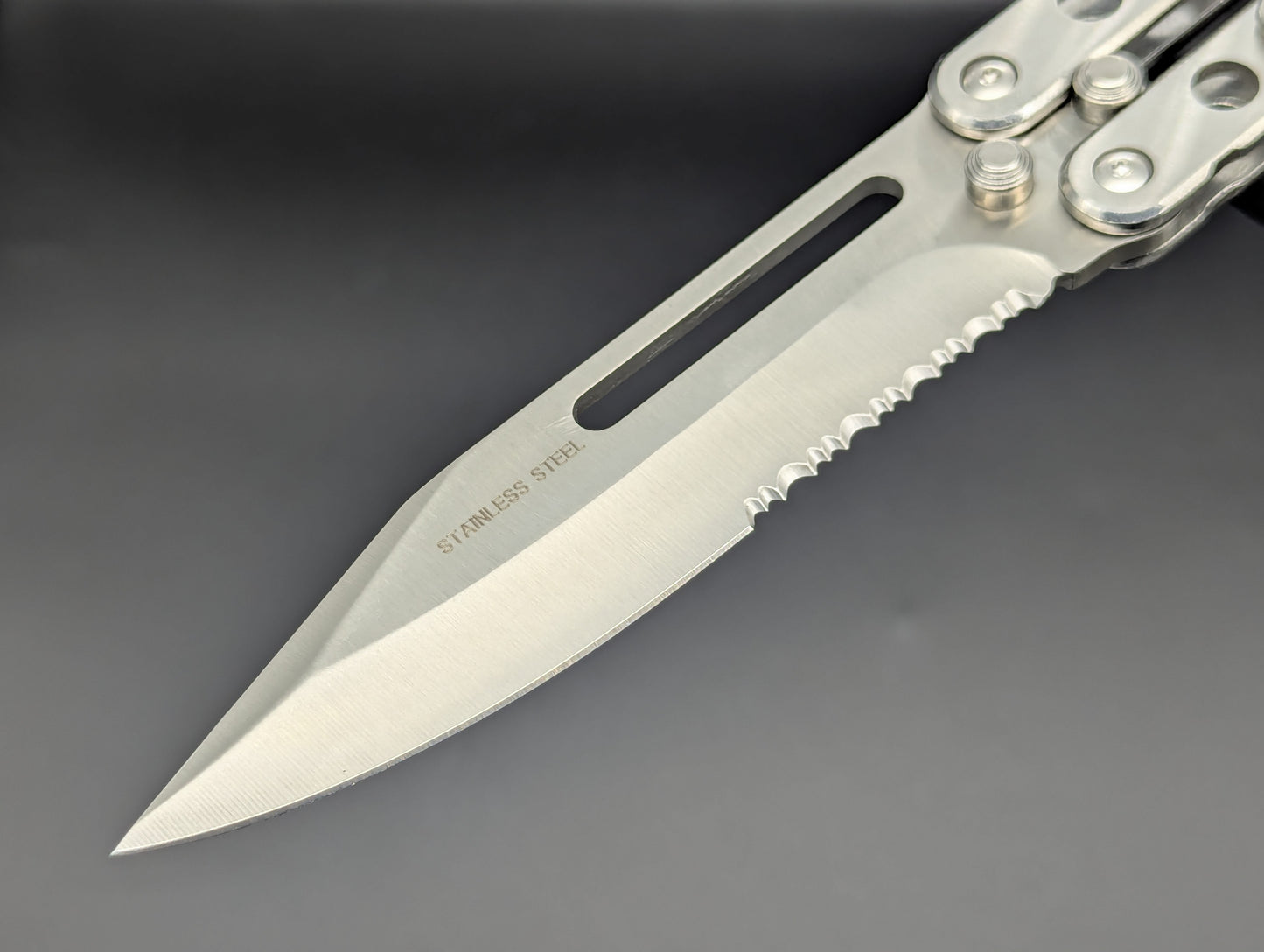 Super Knife Stainless Trench Balisong Zombie Killer