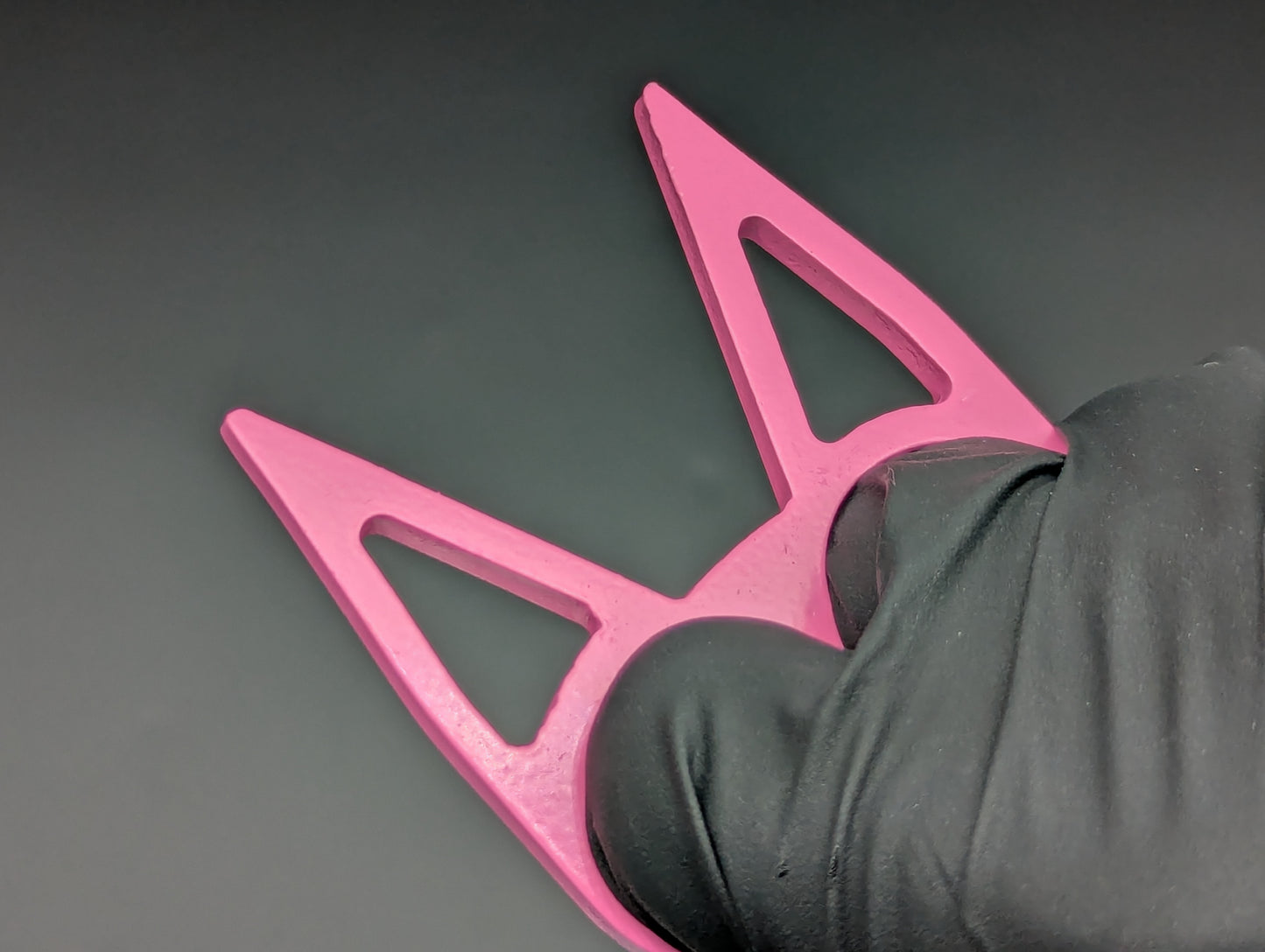 PINK STEEL CAT SELF DEFENSE KEYRING