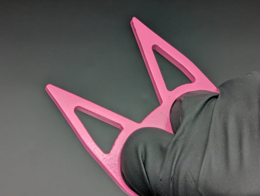 PINK STEEL CAT SELF DEFENSE KEYRING