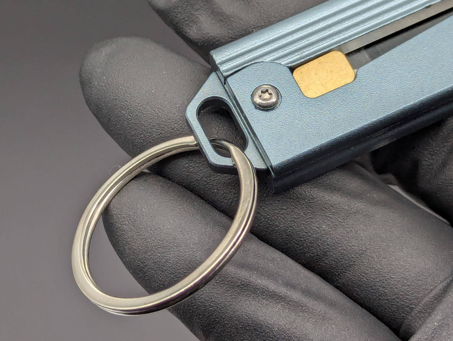 MINI TANTO GRAVITY KNIFE KEYRING BLUE GREY