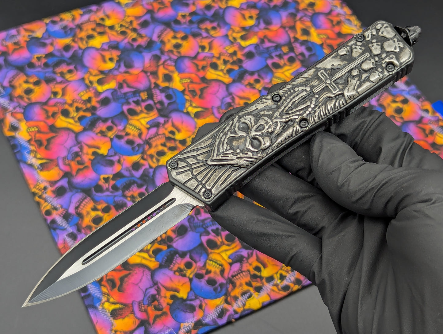 Tactical Reaper Dual Action OTF Knife Double Edge