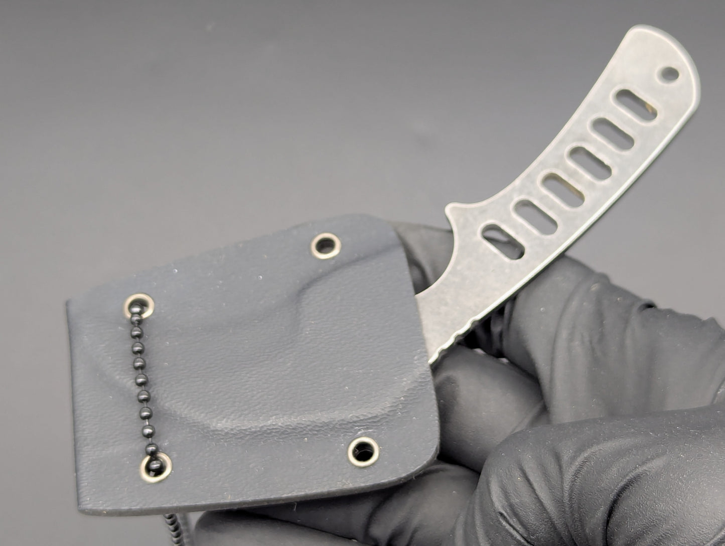 Stonewashed Hawkbill Steel Neck Knife