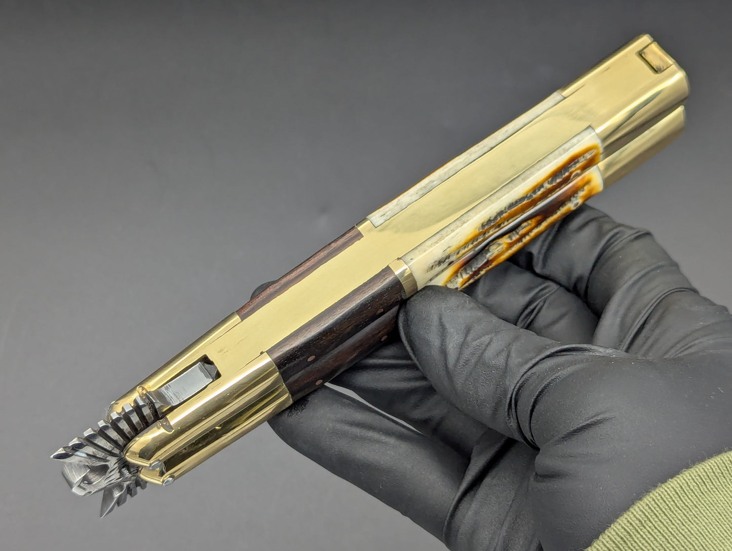 11.25" PHILIPPINES HANDMADE BALISONG EAGLE TANG TANTO