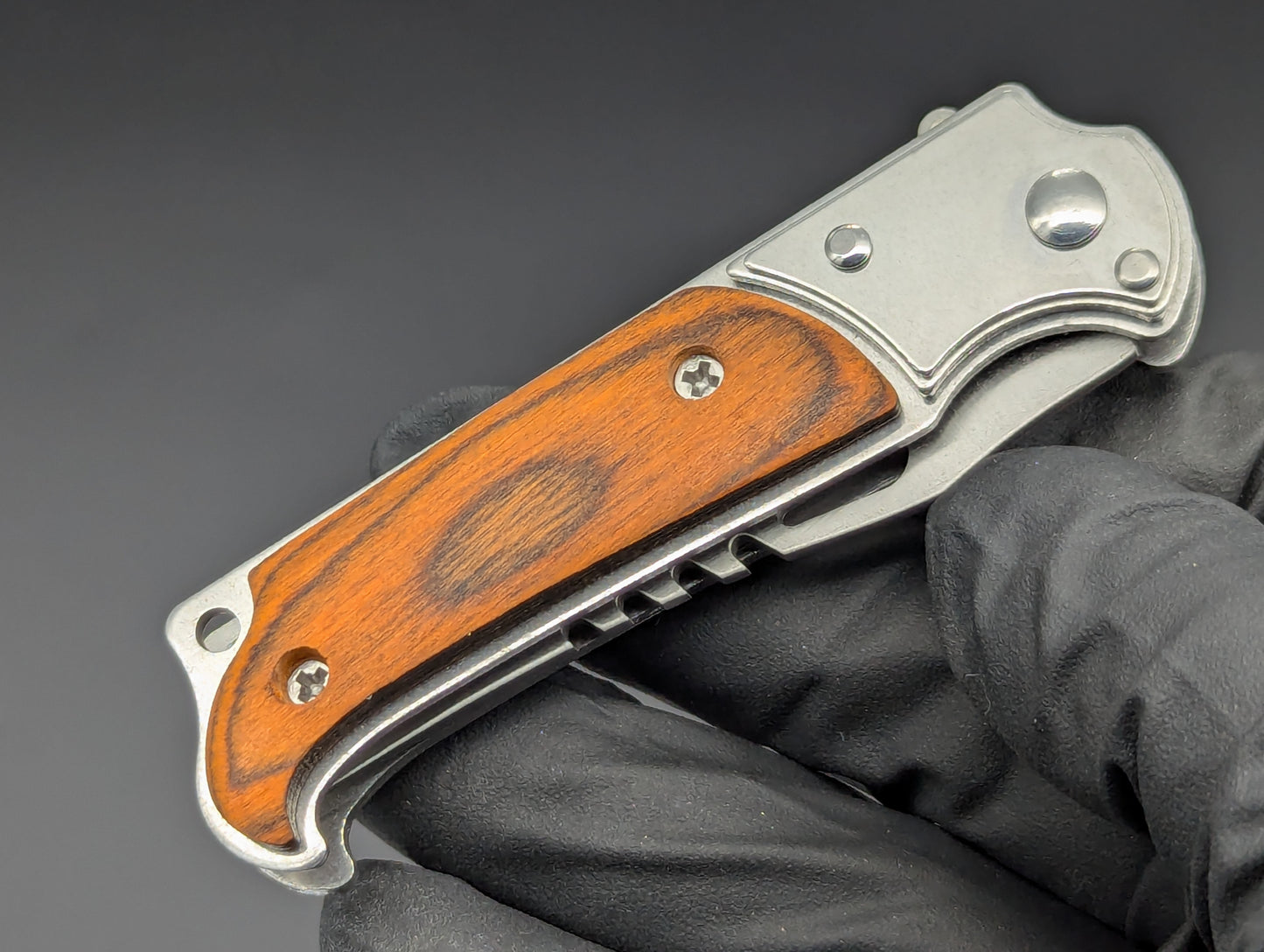 5.75" MINI ROSEWOOD SWITCHBLADE KNIFE