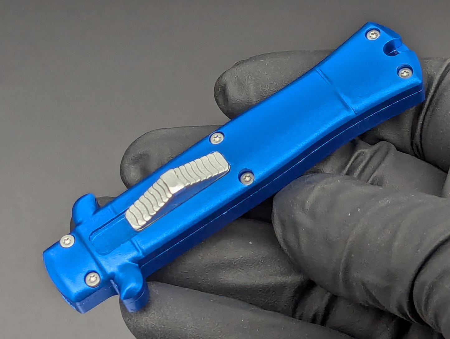 BLUE MINI D/A STILETTO OTF KNIFE