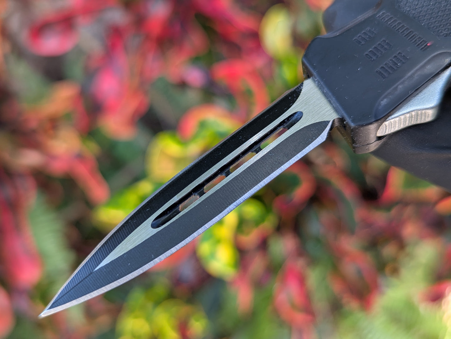 7" Mini Double Edge CQB OTF Automatic Knife Black
