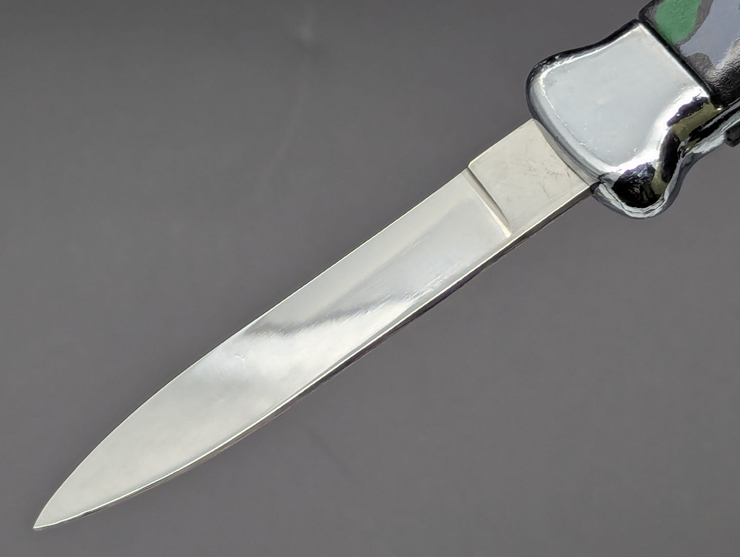 80's VINTAGE NATO MILITARY OTF KNIFE GREY CAMO