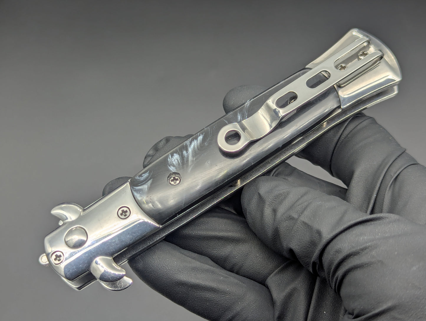 BLACK PEARL MILANO DIABLO STILETTO SWITCHBLADE