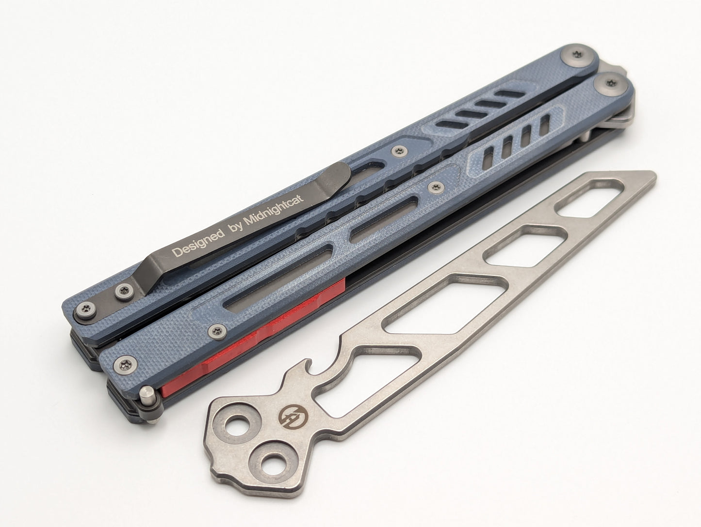 MAXACE GREY G-10 BANSHEE V2 BALISONG KNIFE