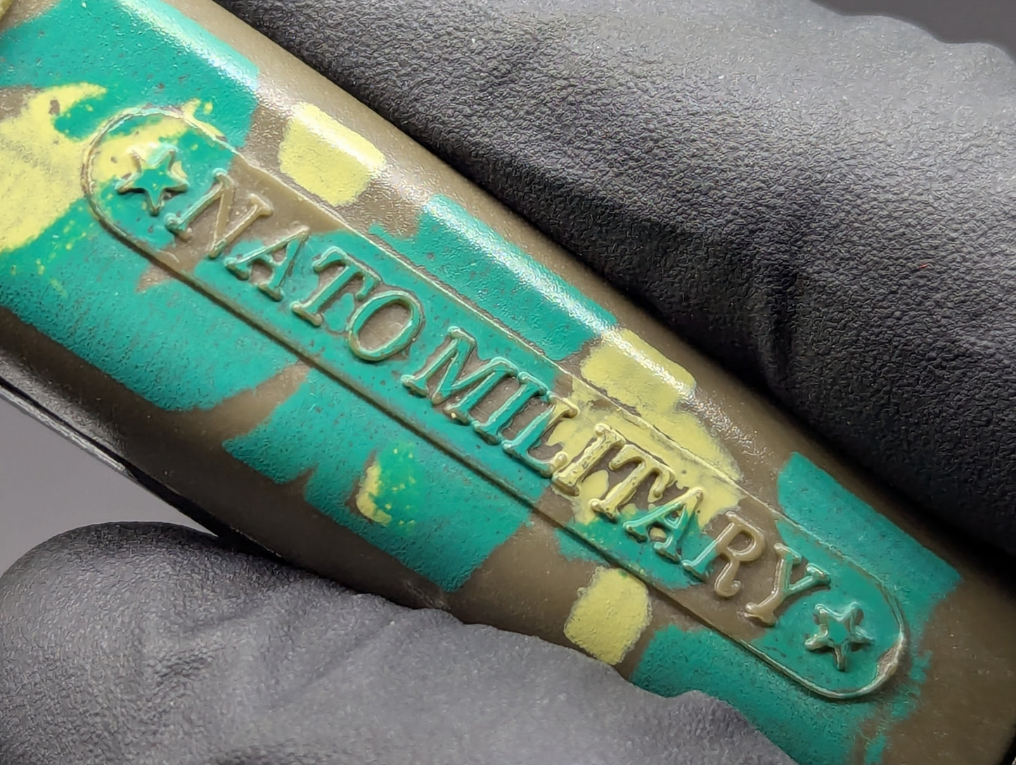 Camouflage NATO MILITARY OTF Knife 80's Vintage