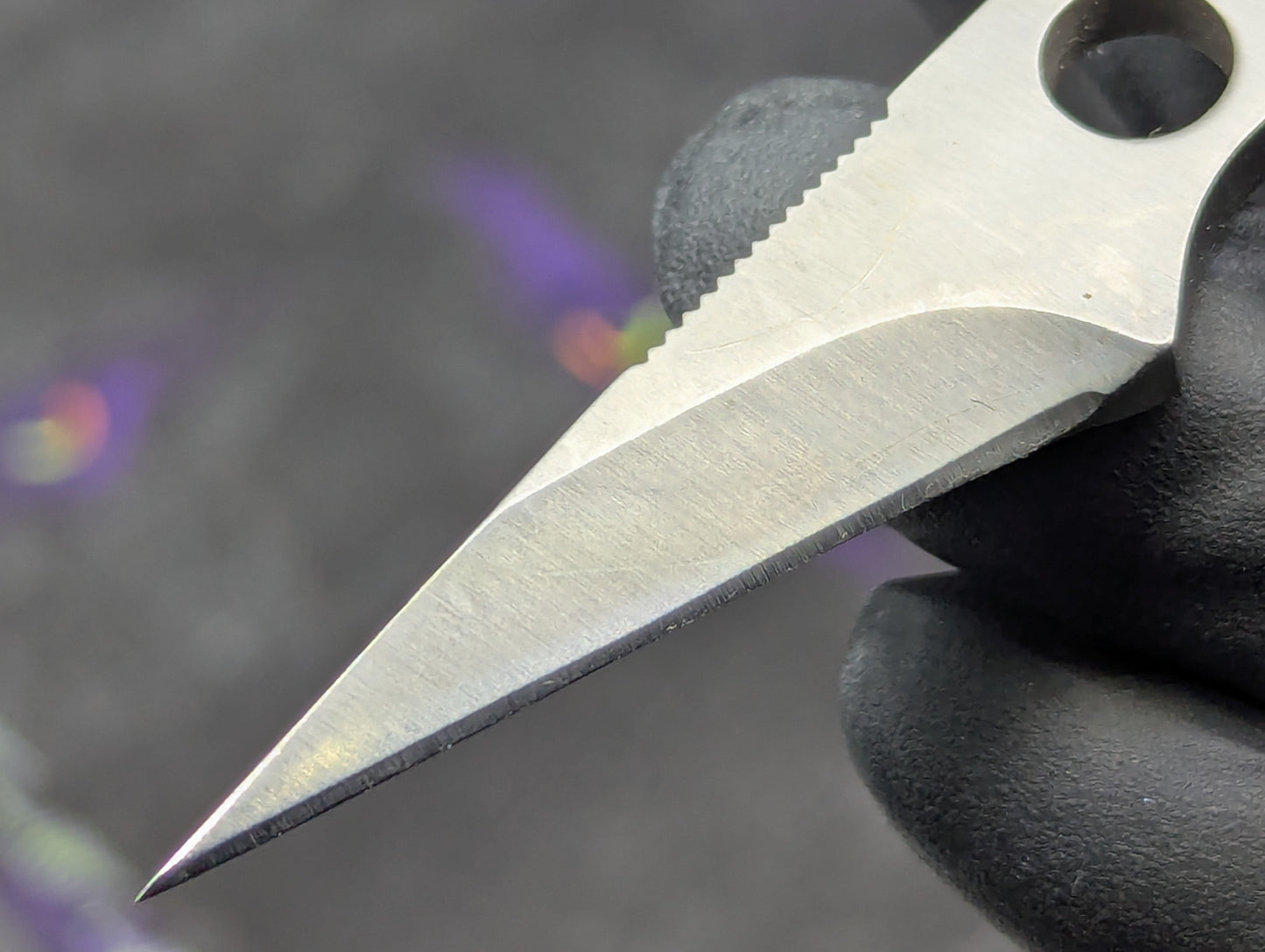 3.5" HARDENED STEEL SPIKE MINI NECK KNIFE w/ SHEATH
