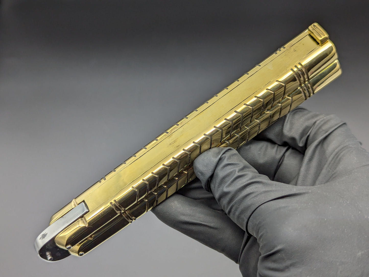396g 29cm SOLID BRASS FHM BALISONG BATWING CLIP