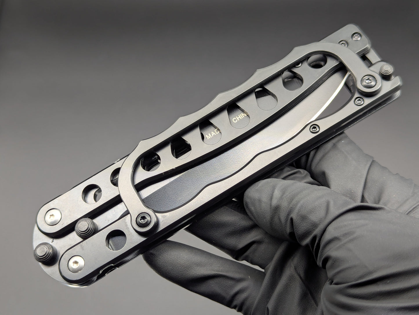 Super Knife Black Trench Balisong Zombie Killer