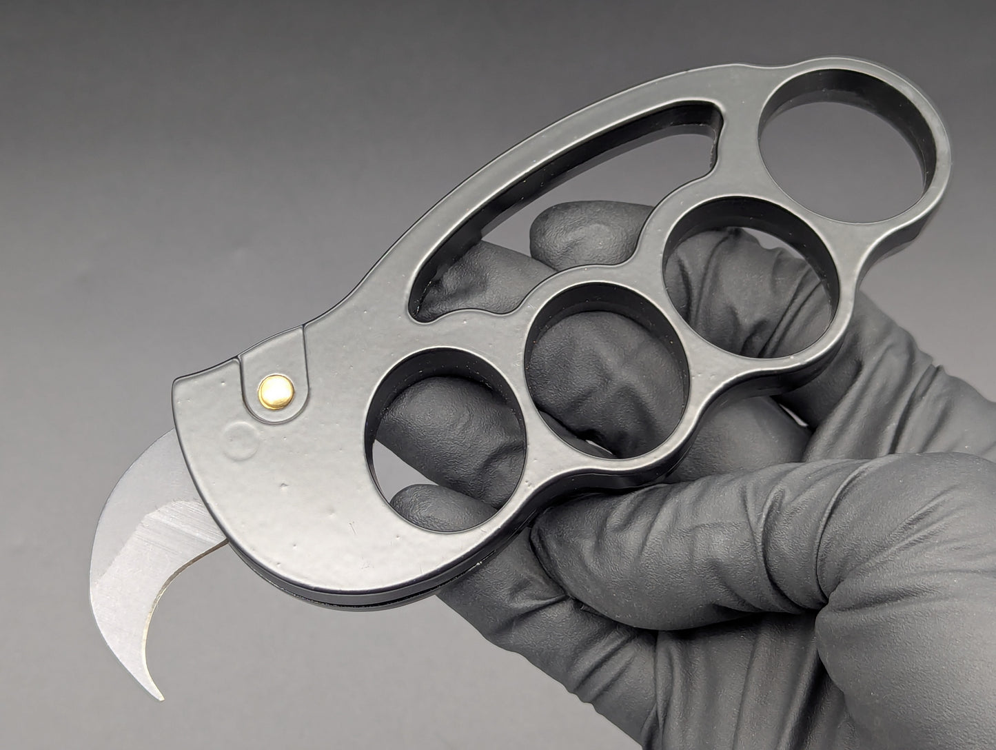 KNOCK OUT DUSTER KARAMBIT AUTOMATIC KNIFE BLACK