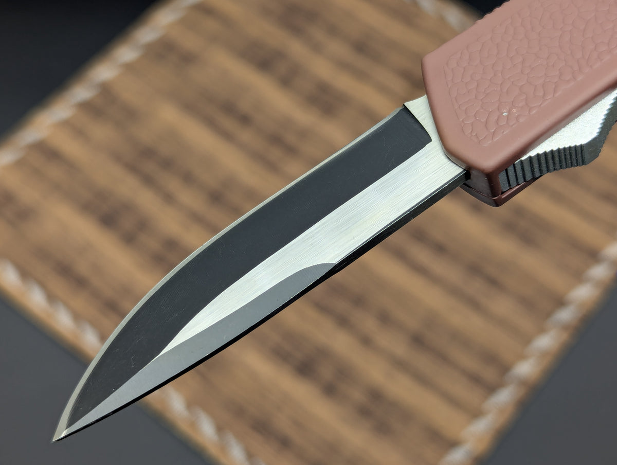 BROWN LIGHTNING 2.0 D/A OTF  KNIFE DROP POINT PLAIN