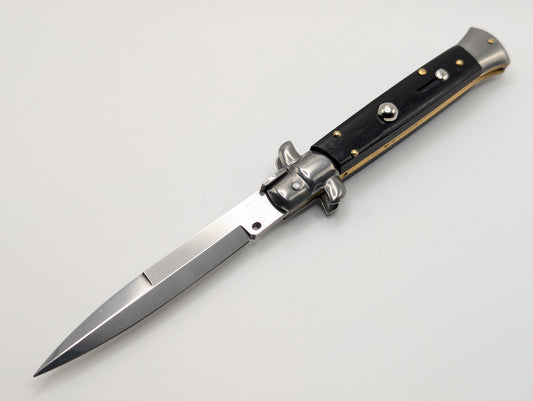 9" Frank Beltrame Ebony Wood Italian Stiletto Bayonet