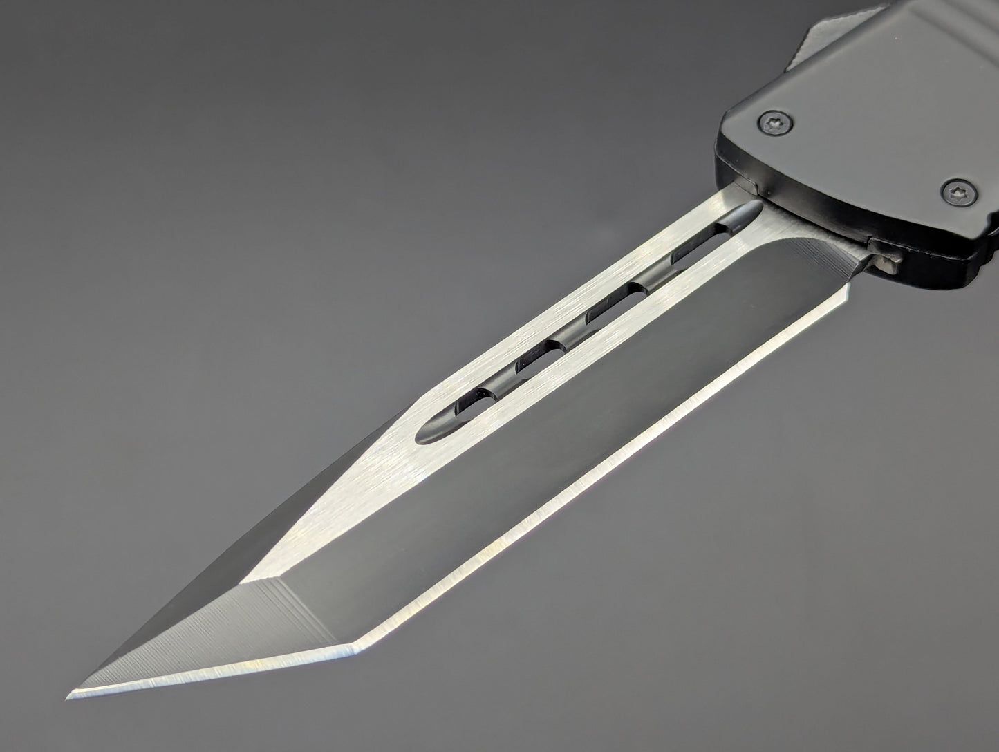 9.5" XL BLACK TACTICAL TANTO OTF AUTOMATIC KNIFE