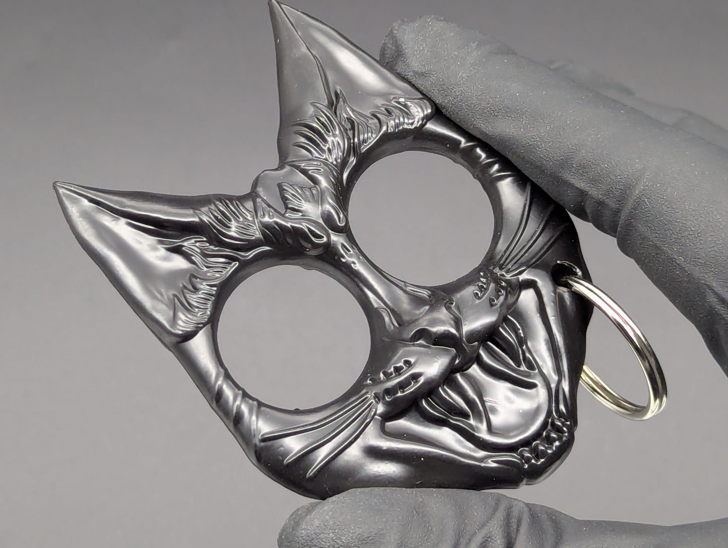 BLACK CAT ABS SELF DEFENSE KEYRING