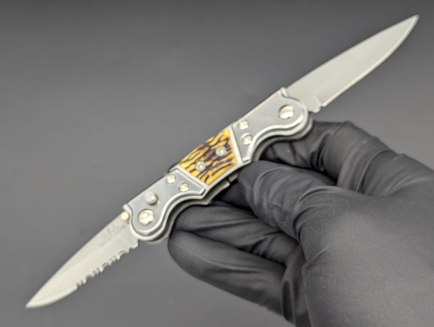 NOS Dual Blade Automatic Knife Cali-Legal